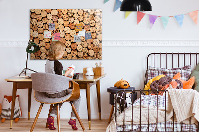 Magnetic drawing board Wooden wine corks