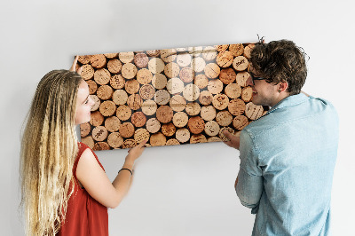 Magnetic writing board Wooden wine corks