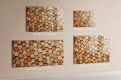 Magnetic writing board Wooden wine corks