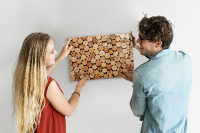 Magnetic writing board Wooden wine corks