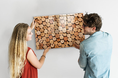 Magnetic writing board Wooden wine corks