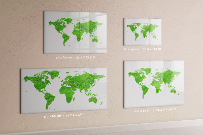 Magnetic erase board Green grass map