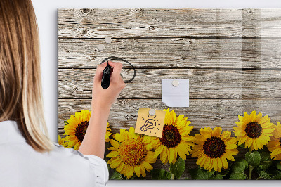 Magnetic erase board Sunflowers