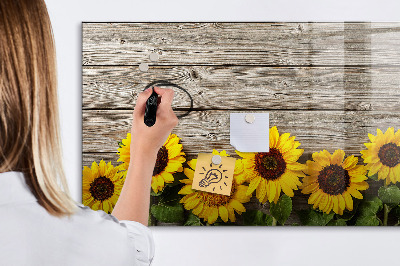 Magnetic erase board Sunflowers