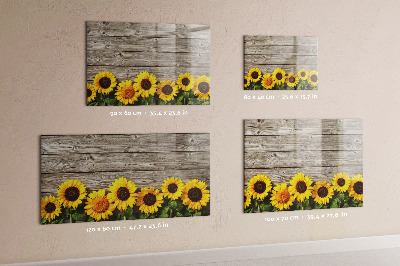 Magnetic erase board Sunflowers