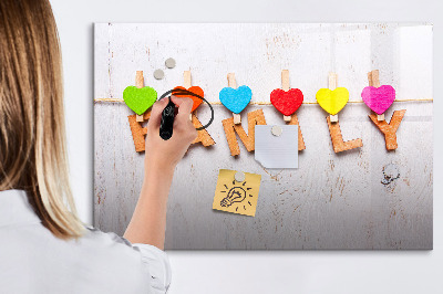 Magnetic writing board The inscription family
