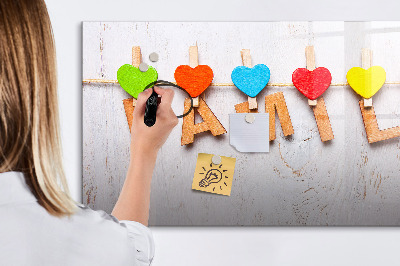 Magnetic writing board The inscription family