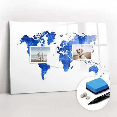 Magnetic drawing board Space world map