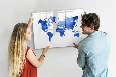 Magnetic drawing board Space world map