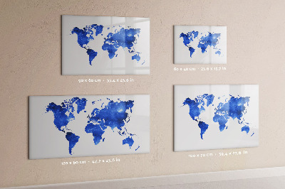 Magnetic writing board Space world map