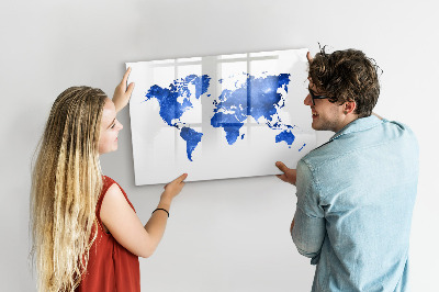 Magnetic drawing board World map space