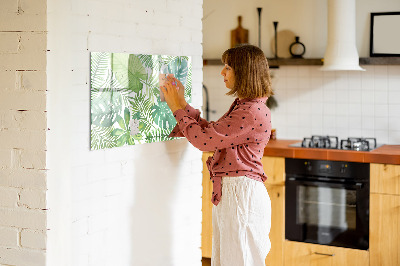 Magnetic erase board Tropical leaves