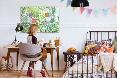 Magnetic erase board Tropical leaves