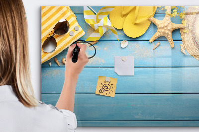 Magnetic writing board Beach accessories