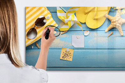 Magnetic writing board Beach accessories