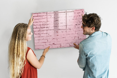 Magnetic drawing board Bricks wall