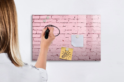 Magnetic drawing board Bricks wall