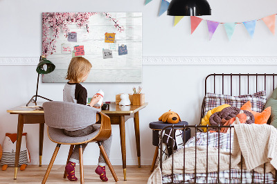 Magnetic erase board Spring flowers