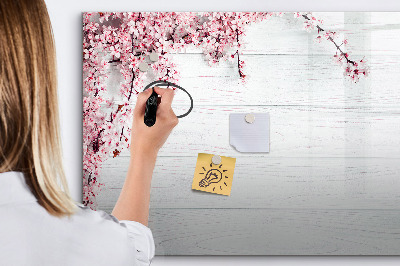 Magnetic erase board Spring flowers