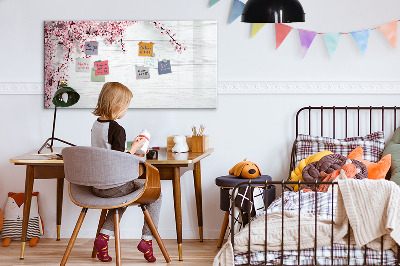 Magnetic writing board Spring flowers