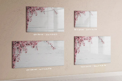 Magnetic writing board Spring flowers