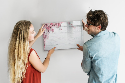 Magnetic erase board Spring flowers