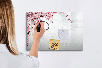 Magnetic erase board Spring flowers