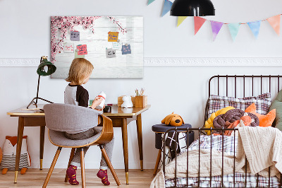 Magnetic erase board Spring flowers