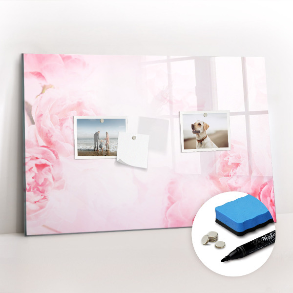 Magnetic writing board Blooming flowers