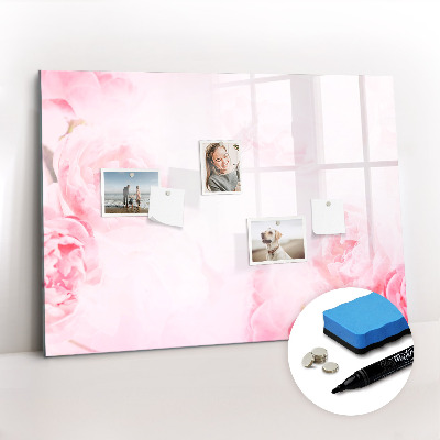 Magnetic writing board Blooming flowers