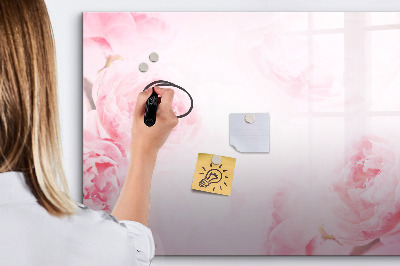 Magnetic writing board Blooming flowers