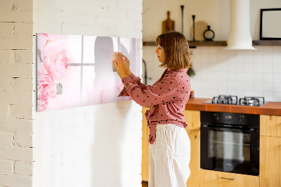 Magnetic writing board Blooming flowers