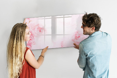 Magnetic writing board Blooming flowers