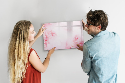 Magnetic writing board Blooming flowers