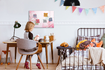 Magnetic writing board Blooming flowers