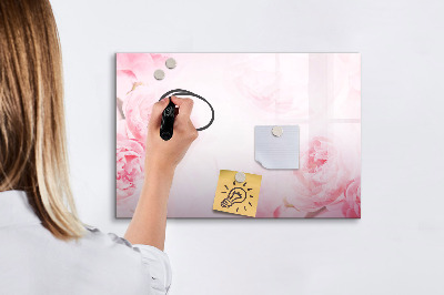Magnetic writing board Blooming flowers