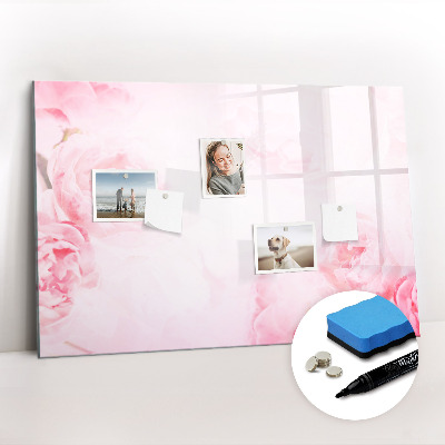 Magnetic writing board Blooming flowers