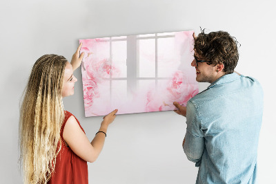 Magnetic writing board Blooming flowers