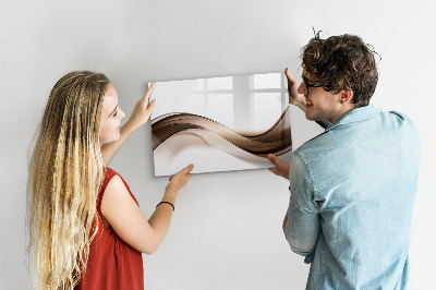 Magnetic writing board Abstraction line