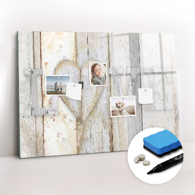 Magnetic writing board The inscription love