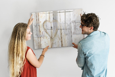 Magnetic writing board The inscription love