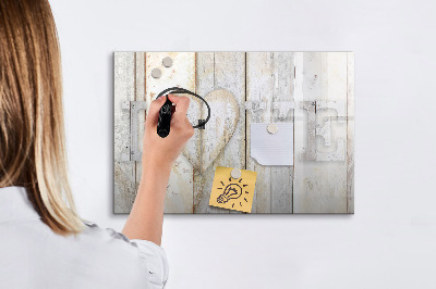 Magnetic writing board The inscription love
