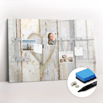 Magnetic writing board The inscription love