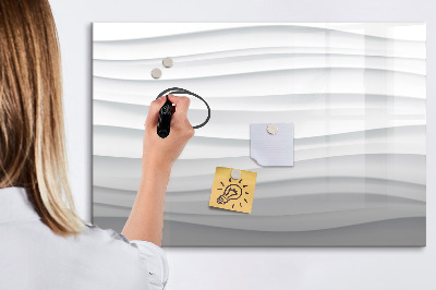 Magnetic erase board Waves texture