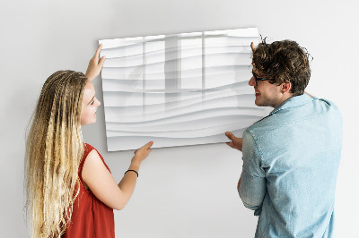 Magnetic erase board Waves texture