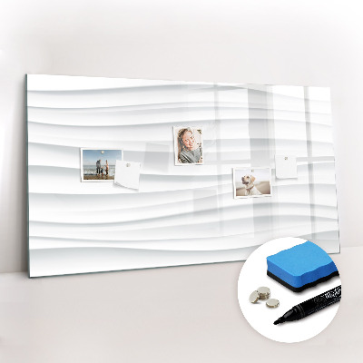 Magnetic erase board Waves texture