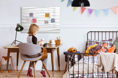 Magnetic erase board Waves texture