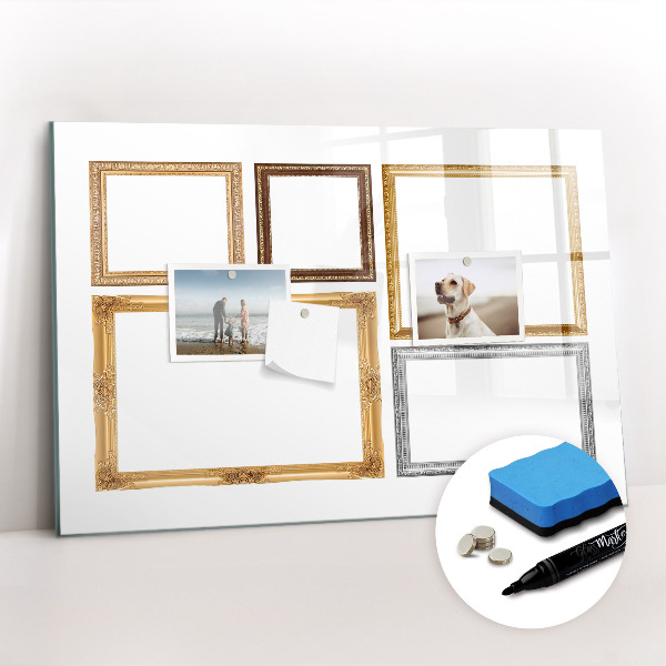 Magnetic drawing board Gold frame