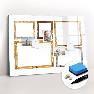 Magnetic drawing board Gold frame