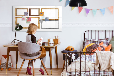 Magnetic drawing board Gold frame
